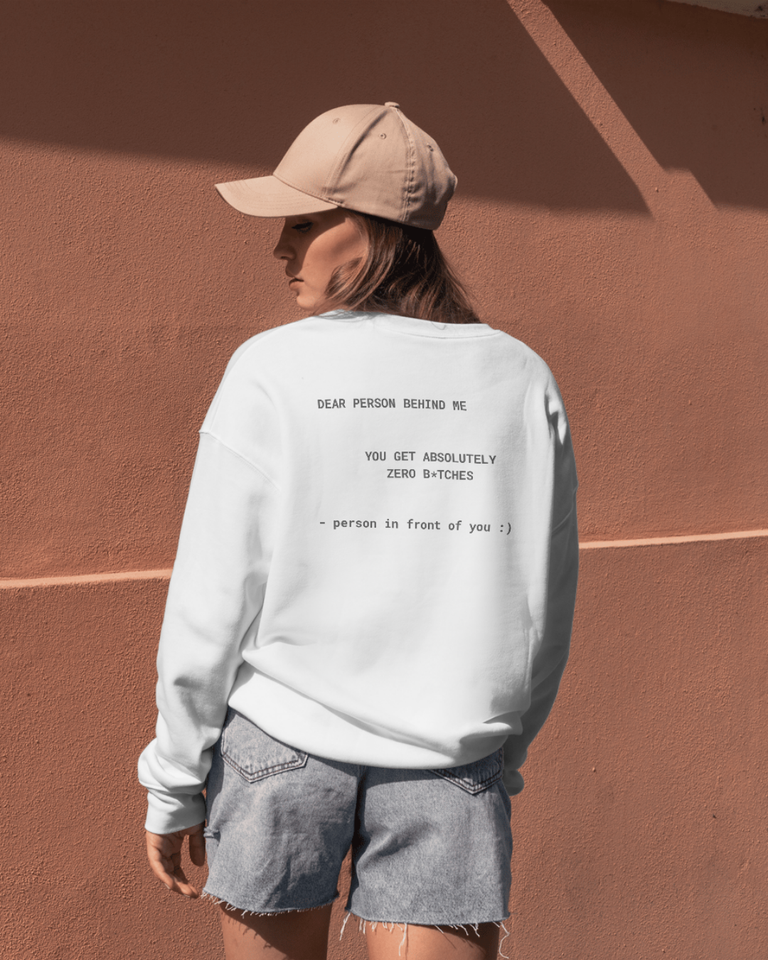 DEAR PERSON BEHIND ME SWEATSHIRT